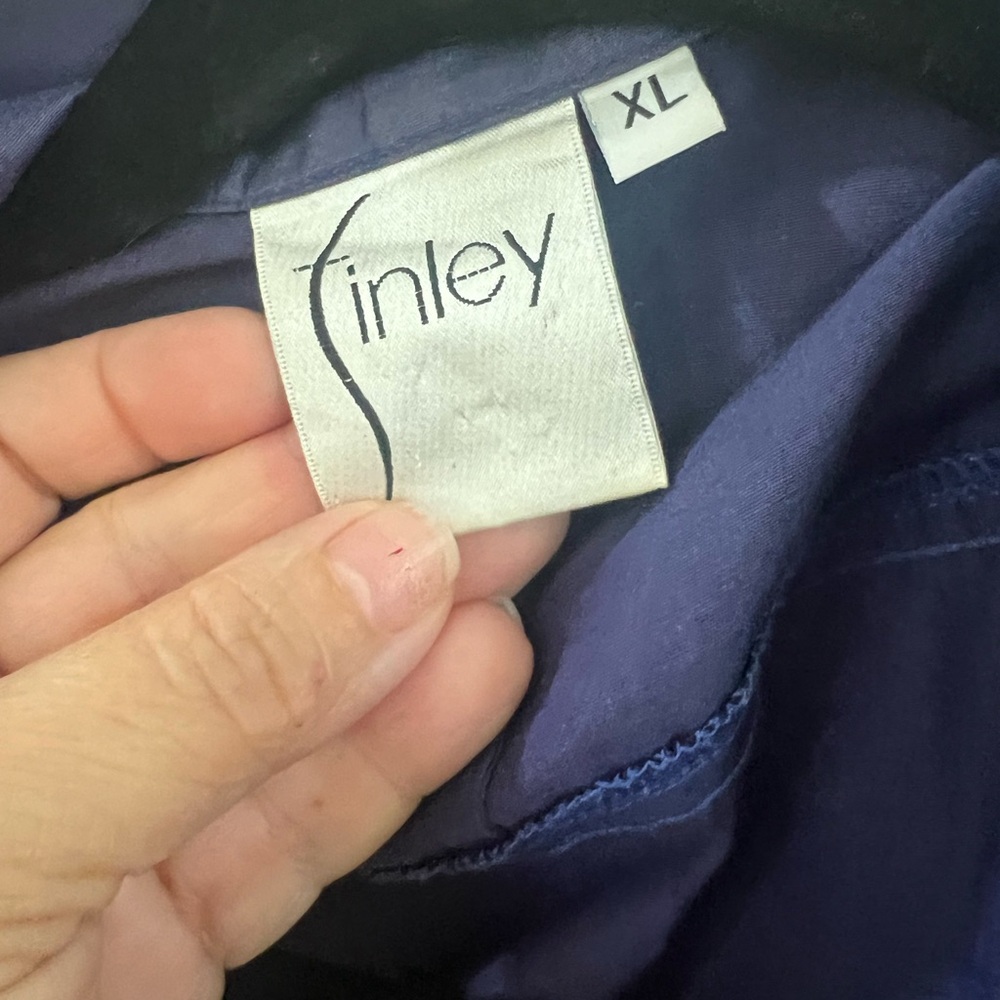 Finley Deep Blue Blouse XL